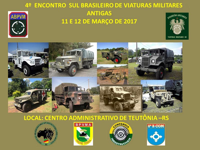 4º Encontro Sul Brasileiro de Viaturas Militares Antigas em Teutônia/RS
