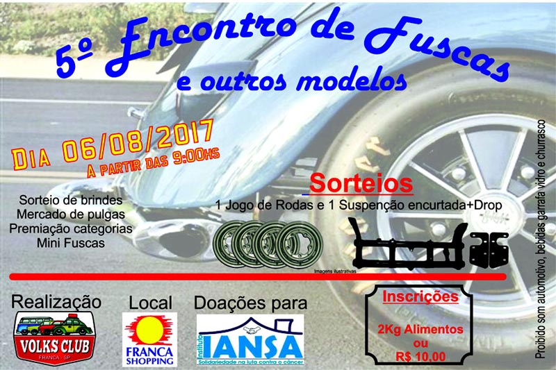 5º Encontro de Fuscas e Outros Modelos - Franca/SP