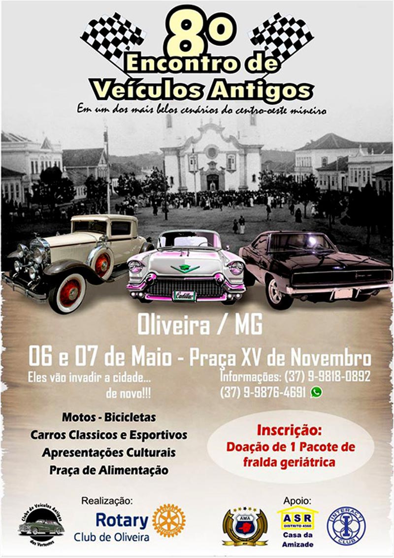 8º Encontro de Veículos Antigos - Oliveira/MG