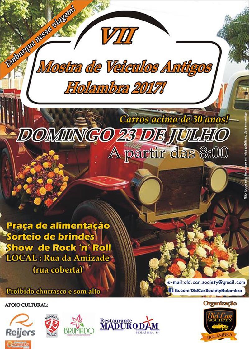 VII Mostra de Veículos Antigos - Holambra/SP