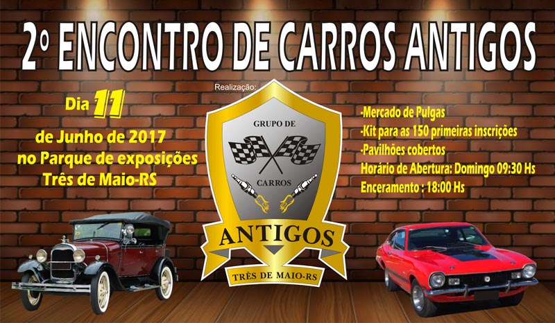 2º Encontro de Carros Antigos - Três de Maio/RS