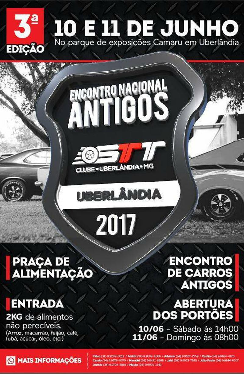 3ª Edição Encontro Nacional Antigos - Uberlândia/MG