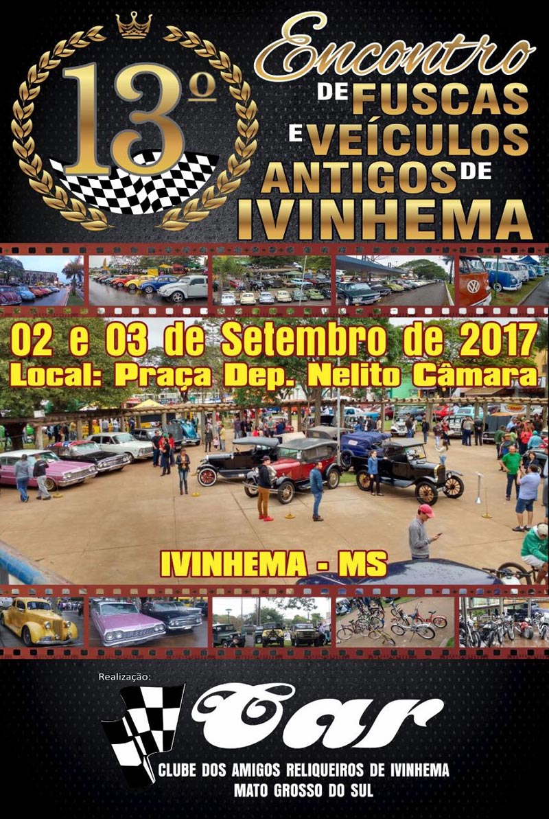 13º Encontro de Fuscas e Veículos Antigos de Ivinhema/MS