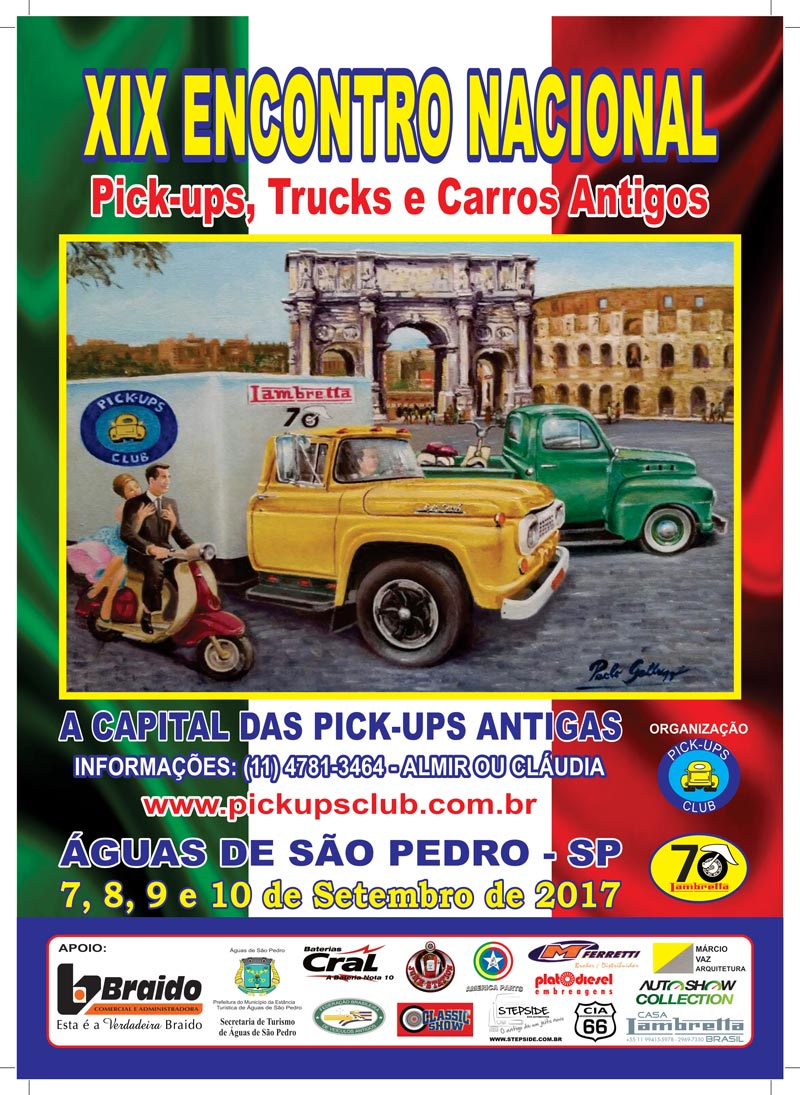 XIX Encontro Nacional de Pick-ups, Trucks e Carros Antigos - Águas de São Pedro/SP