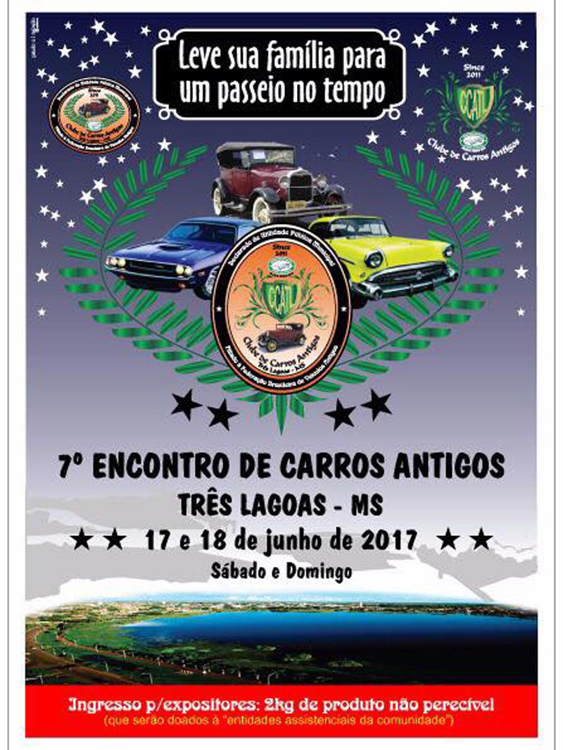 7º Encontro de Carros Antigos - Três Lagoas/MS