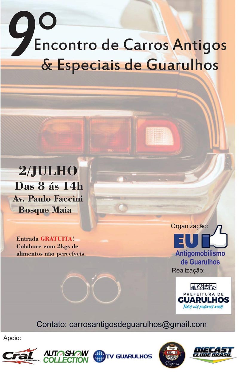 9º Encontro de Carros Antigos & Especiais de Guarulhos/SP