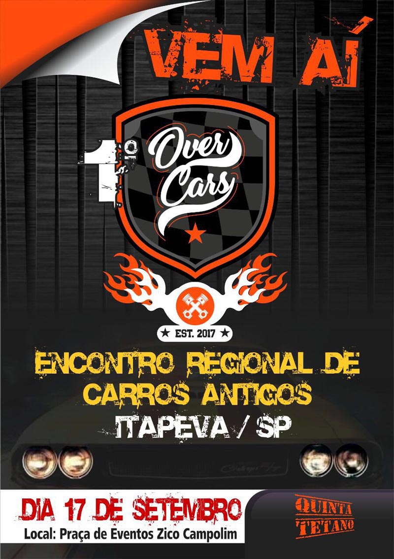 1º Over Cars - Encontro Regional de Carros Antigos - Itapeva/SP