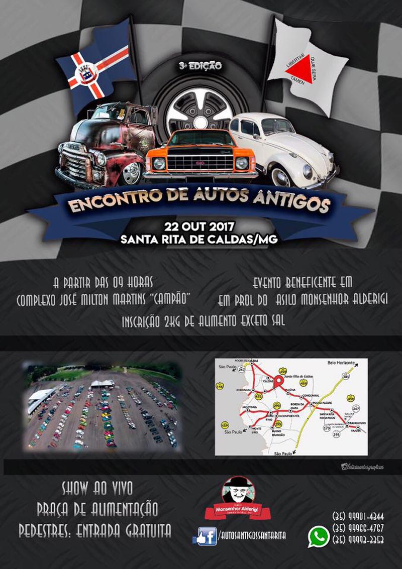 3º Encontro de Autos Antigos de Santa Rita de Caldas/MG