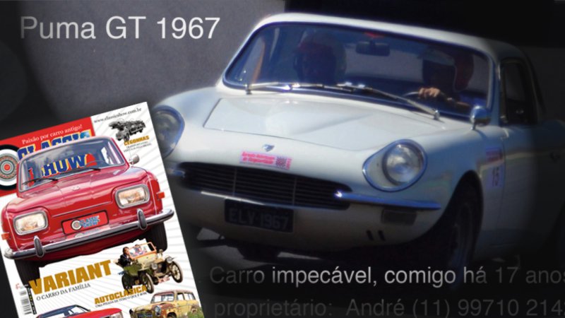 Puma GT 1967 à venda na Revista Classic Show!