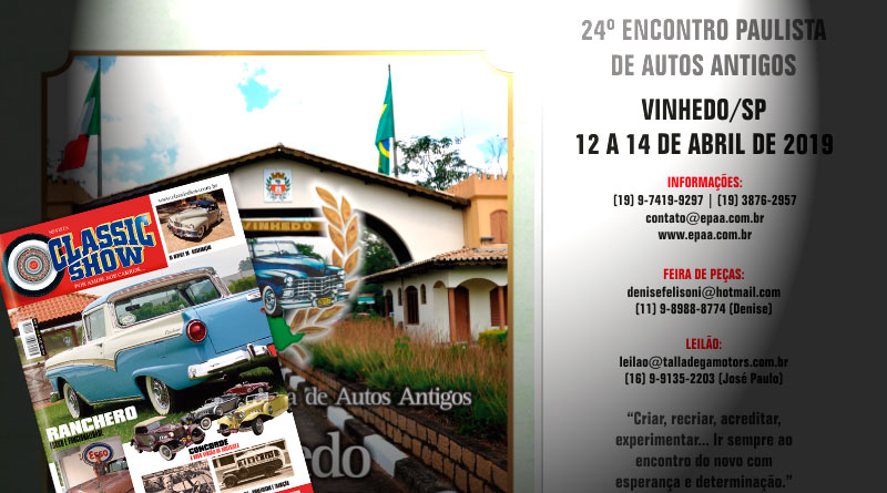 Encontro Paulista de Autos Antigos na Revista Classic Show