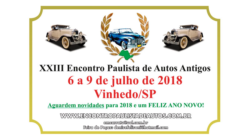 XXIII Encontro Paulista de Autos Antigos 2018