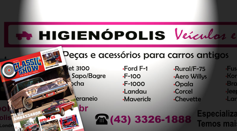 A Higienópolis Veículos e Peças está na Revista Classic Show!