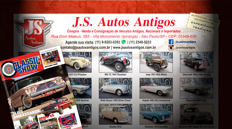 A JS Autos Antigos está na Revista Classic Show!