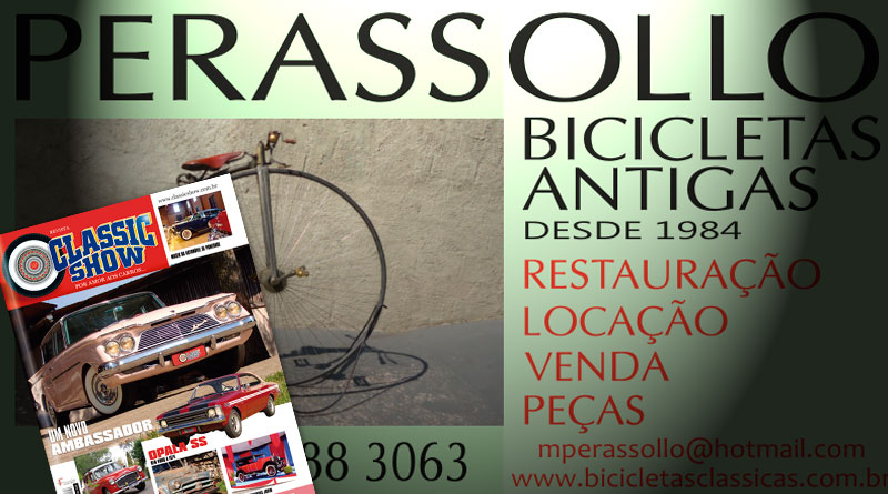 A Perassollo Bicicletas Antigas está na Revista Classic Show!