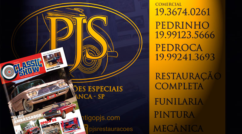 A PJS Restaurações Especiais está na Revista Classic Show!