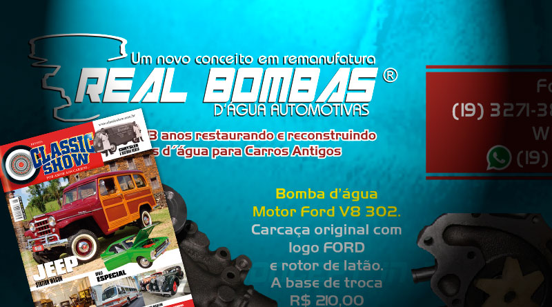 A Real Bombas D'Água Automotivas está na Classic Show!