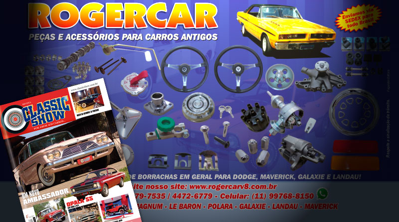 A Rogercar Peças para Carros Antigos está na Revista Classic Show!