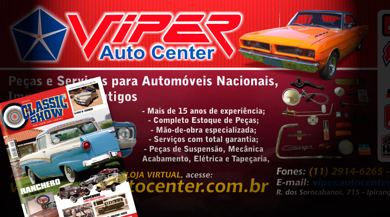 O Viper Auto Center está na Revista Classic Show!
