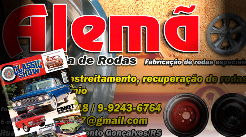 A Alemão Rodas está na Revista Classic Show!