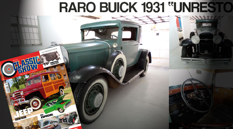 Raro Buick 1931 à venda na Revista Classic Show!