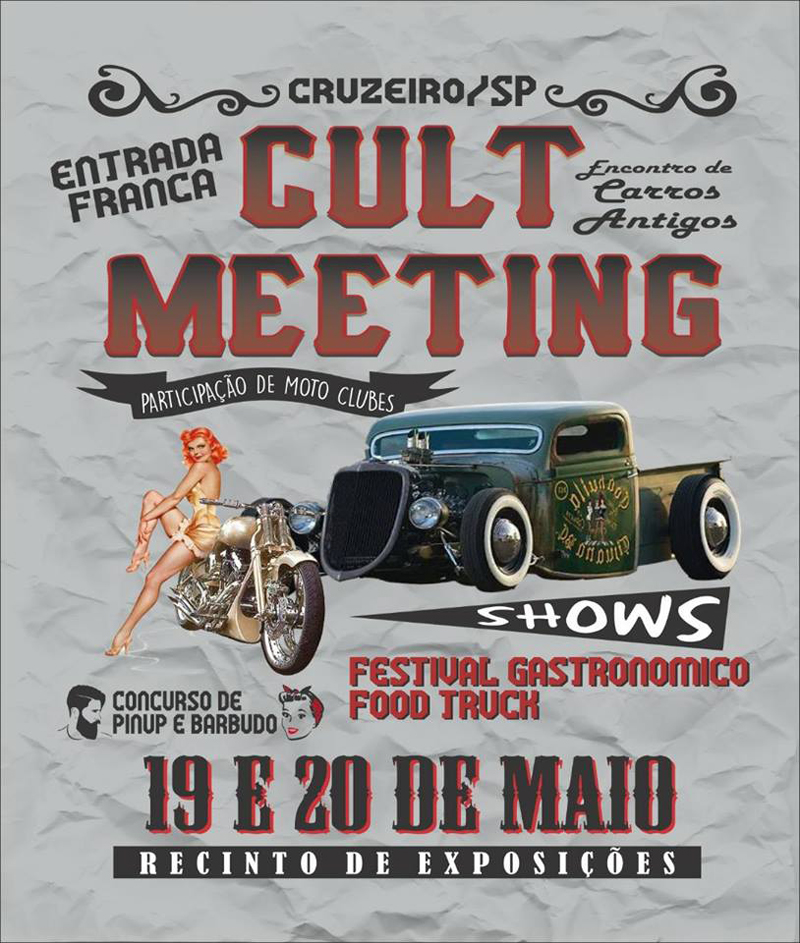 Cult Meeting - Encontro de Carros Antigos - Cruzeiro/SP