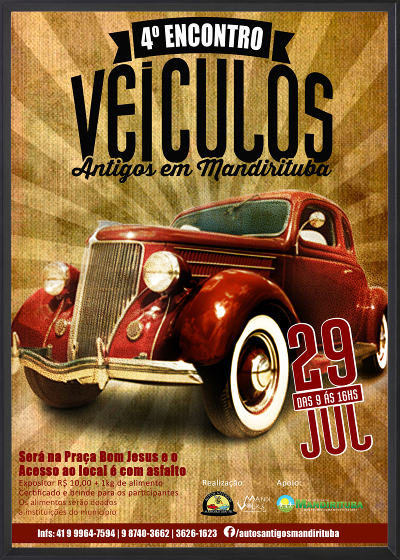 4º Encontro de Veículos Antigos de Mandirituba/PR