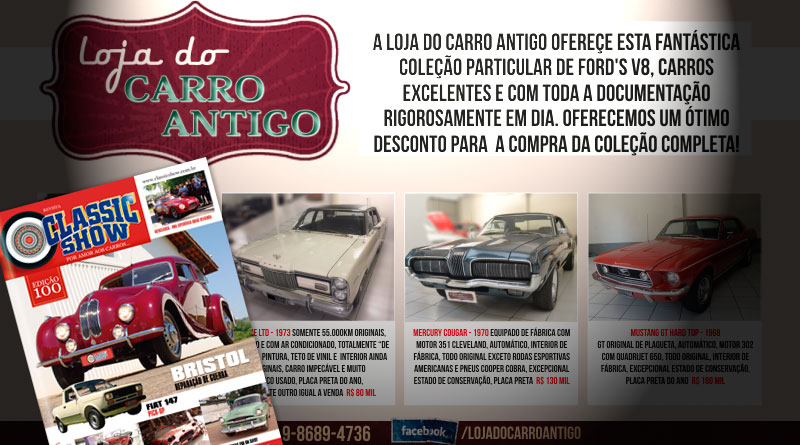 A Loja do Carro Antigo está na Revista Classic Show!