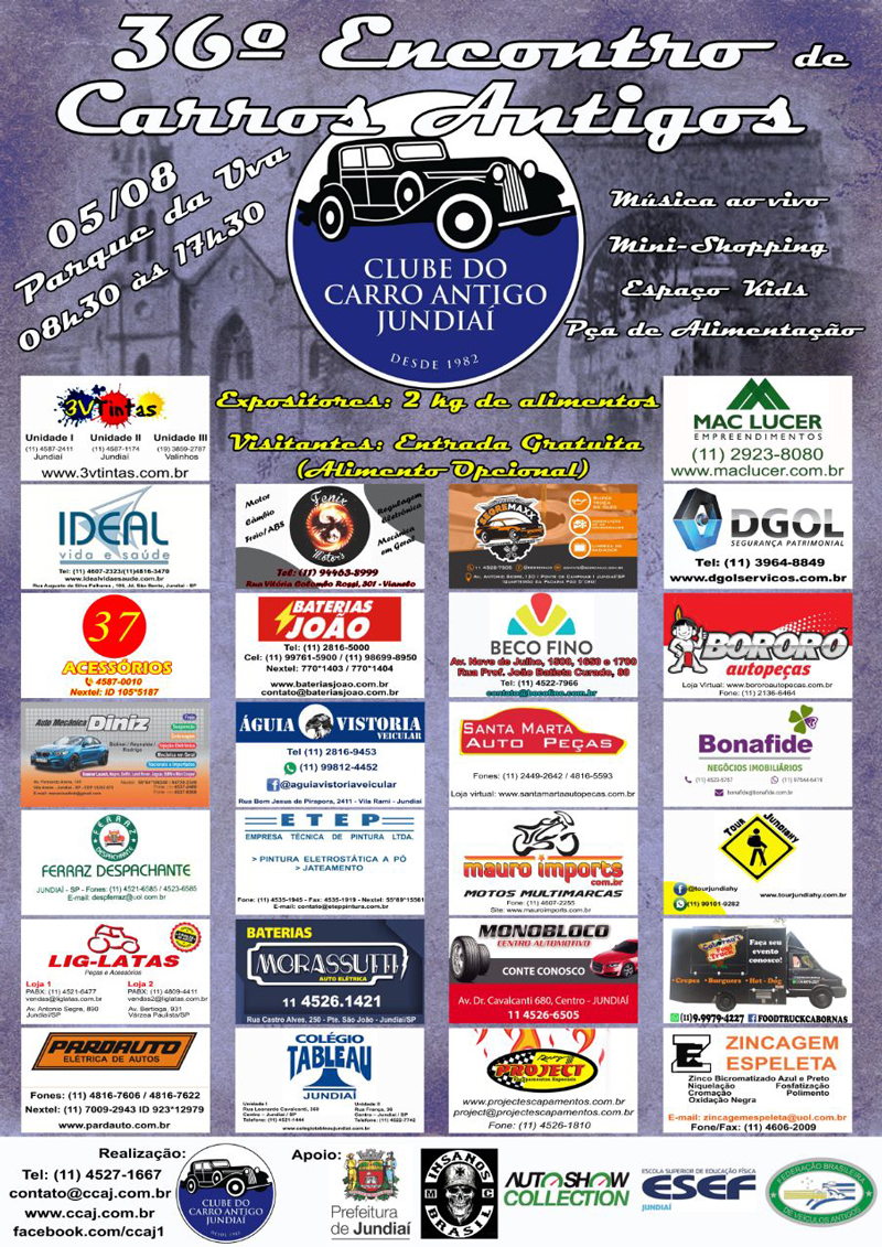 36º Encontro de Carros Antigos - Jundiaí/SP