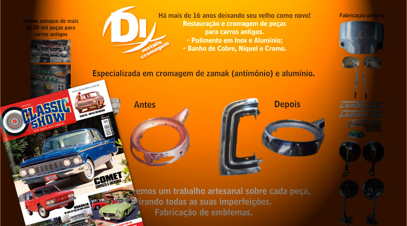 A Dimetalis Cromagem está na Revista Classic Show