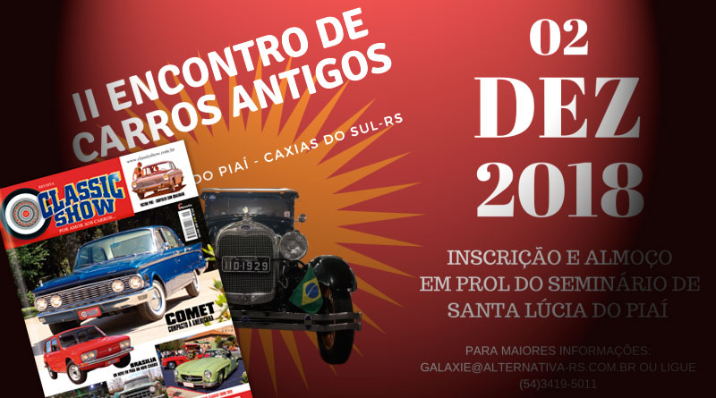 O 2º Encontro de Caxias do Sul/RS está na Classic Show