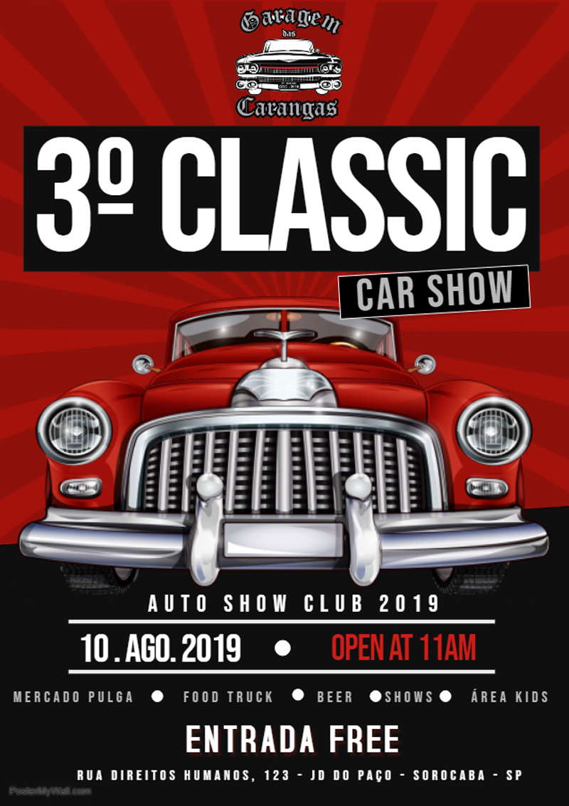 3º Classic Car Show Sorocaba/SP Revista Classic Show, a sua revista
